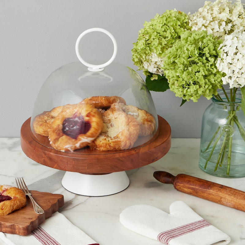 Mod White Cake Stand, Medium