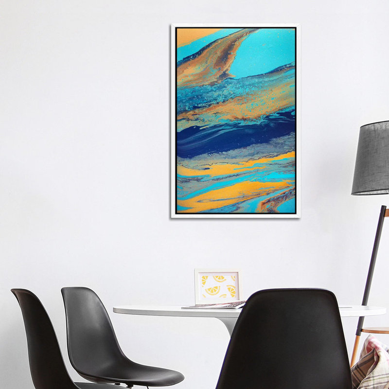 Picture Jasper - Print on Canvas, 101.6 cm H x 66.04 cm W, White Framed