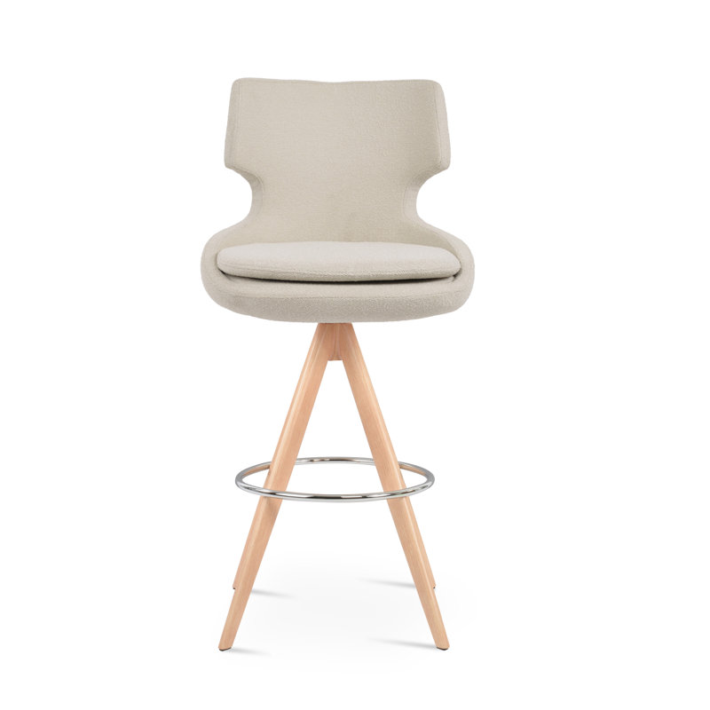 Patara Pyramid MW Stool, Bar Stool (30.5" Seat Height)