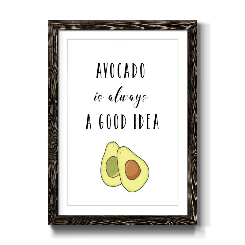 Avocat - Reproduction d'art textuel sur papier encadré, H 37,5 po x l 27,5 po x P 1,5 po, Cadre noir