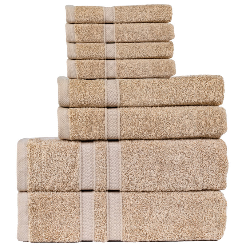Killian 100% Cotton Plush Mulit-Size Set, Beige