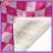 Pink Wavy Checkered Pattern Blankets-128739012