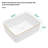 Rosefray 12'' Ceramic Rectangular Bathroom Sink