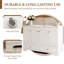 Meuble-lavabo simple de style français de 122 cm (48 po) avec dessus en résine blanche-3930594