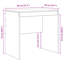Writing Desk Particle Board 76 Cm-2008501693-2008501664