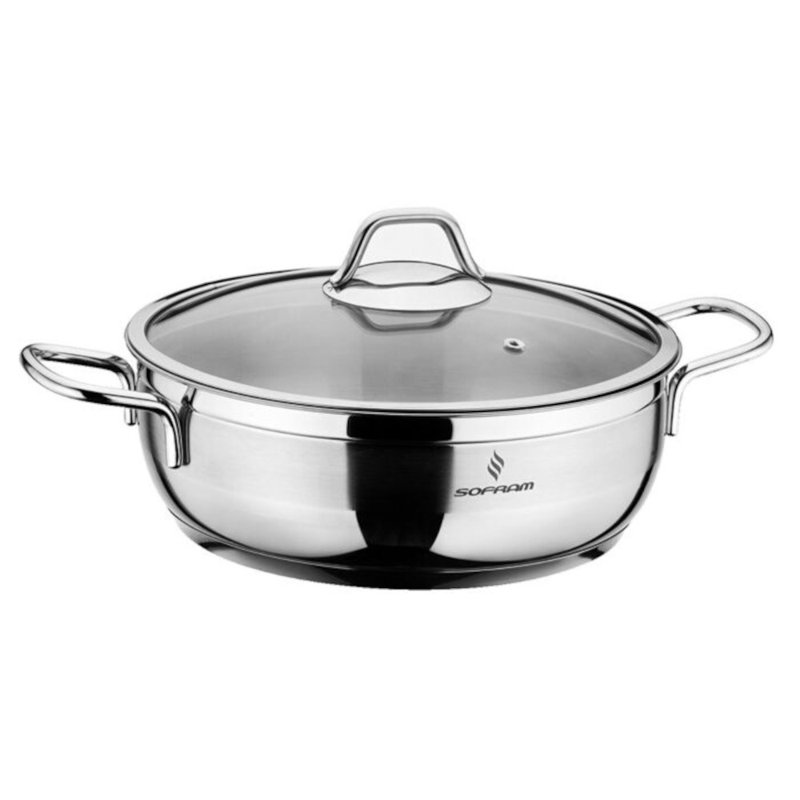 SOFRAM Stainless Steel Stock Pot, 3.2 qt.