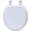 Siège de toilette rond en bois moulé 17 pouces-15866143