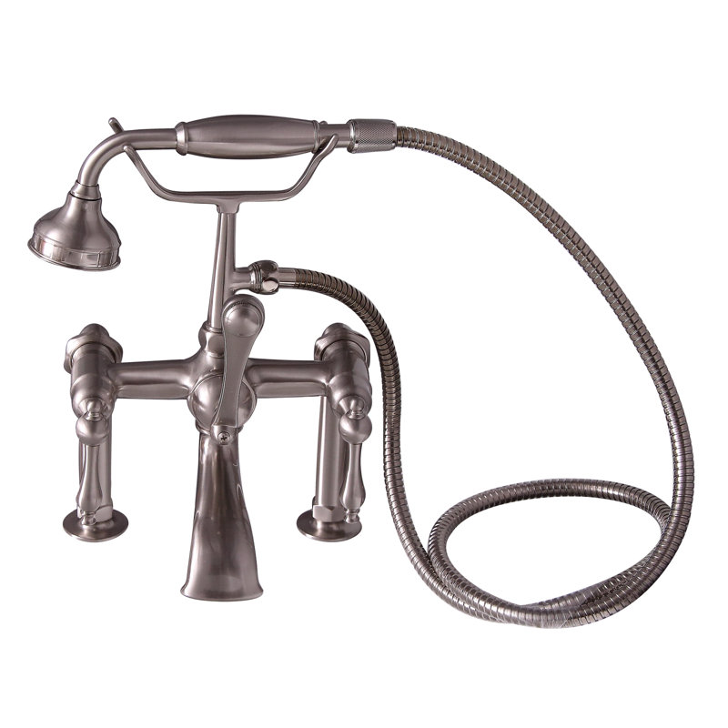 72'' x 30'' Soaking Cast Iron Bathtub, Satin Nickel