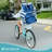 Ostrich The Deluxe Backpacker Portable Beach Chair with Cooler Bag, Blue Stripe