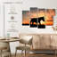 Bull terrier Brampt au coucher du soleil-108874264