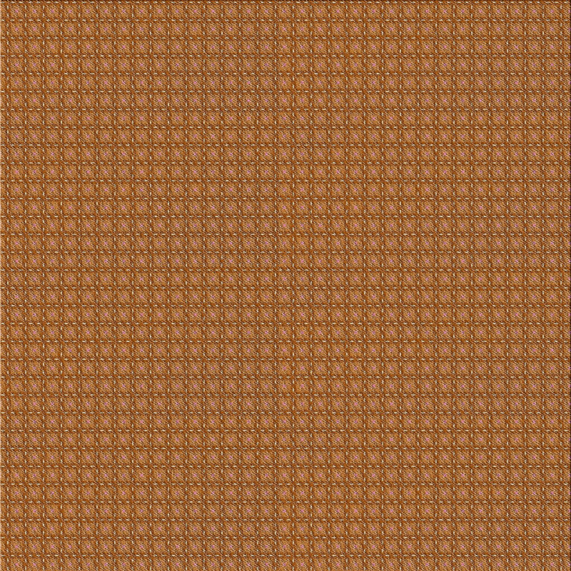 Tapis décoratif à motif géométrique brun Riddell, Carré 4 pi