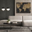 "Epic Graffiti" Mappemonde Borderless "par Pela Studio, art mural sur toile