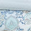 Housse de couette réversible en coton à motif médaillon et bicolore pour lit double / grand