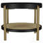 Table de bout ronde noire