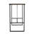 Venallo Rectangular Metal Outdoor Bar Table , 52'' in. W 23.75'' in. D
