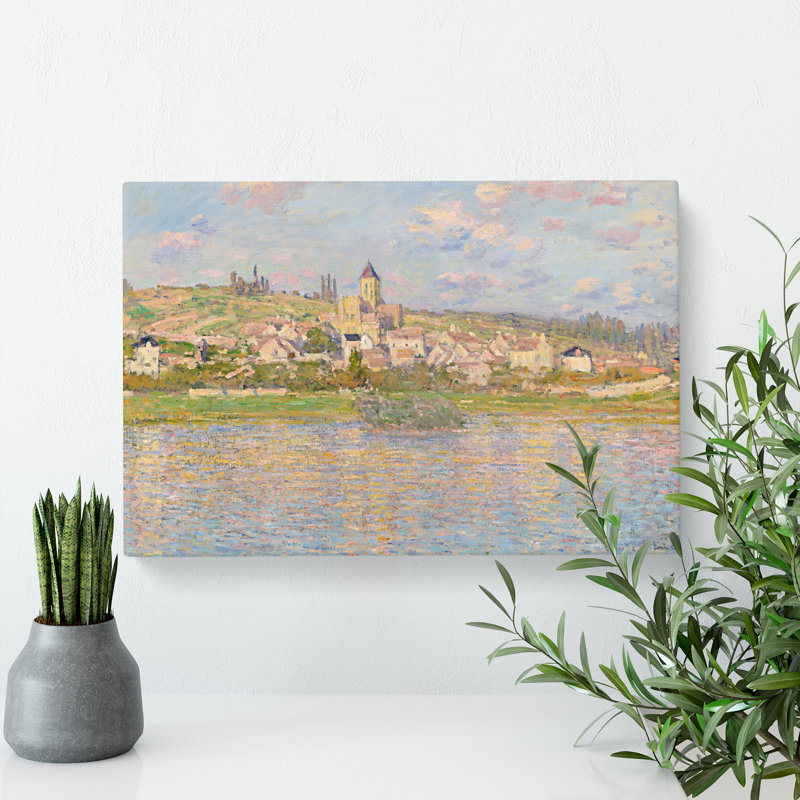 Vetheuil In Summer Vol.1 by Claude Monet - Wrapped Canvas Painting, 40cm H x 60cm W x 3cm D