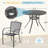 Outdoor Metal Patio Table And Chairs Set For 4