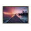 Cadre flottant Island Sunset Over Docks, design par LSR Creative Studio-1610996865-1610996871