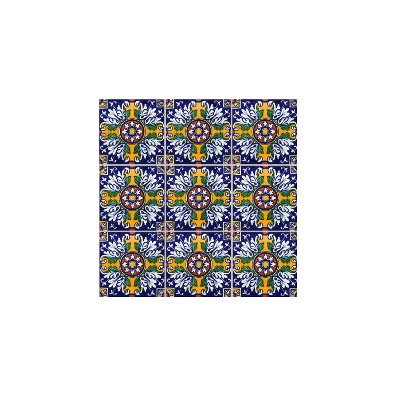 6" x 6" 4pcs TalaMex Aldeno Talavera Mexican Tile