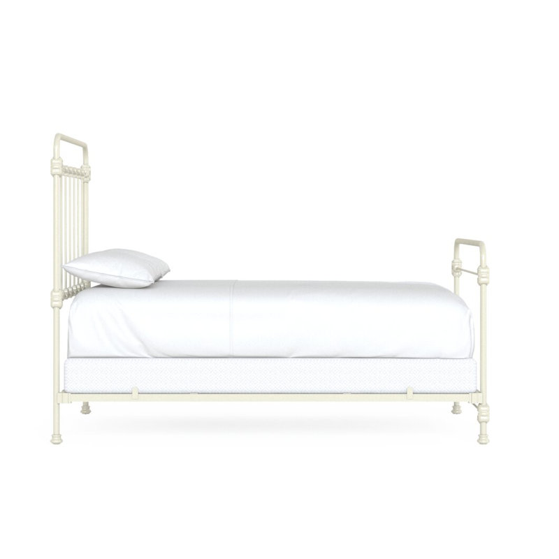 160 Picket Fence Bed | Open Foot Standard, Full / Double, Gloss Off-White