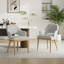 Chaise de salle à manger rembourrée moderne avec pieds en bois-469460055-468634092