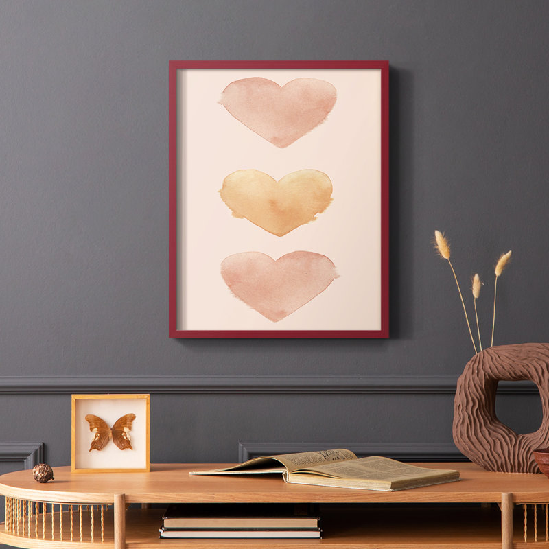 Collection Modern Romance, reproduction encadrée B - bois massif, Blanc, H 20 po x l 16 po