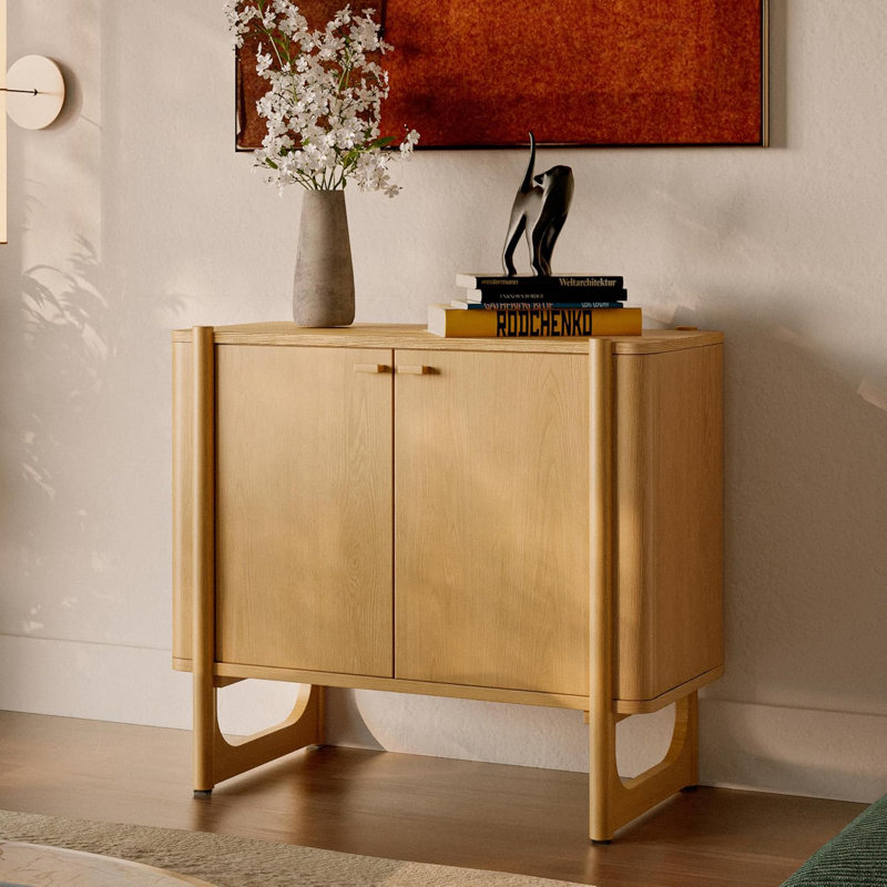 Mid-Century Modern Rectangular Storage Accent Cabinet