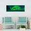 Arctic Aurora Plane Wreck 1 Piece Wrapped Canvas Panoramic Wall Art-1136886031