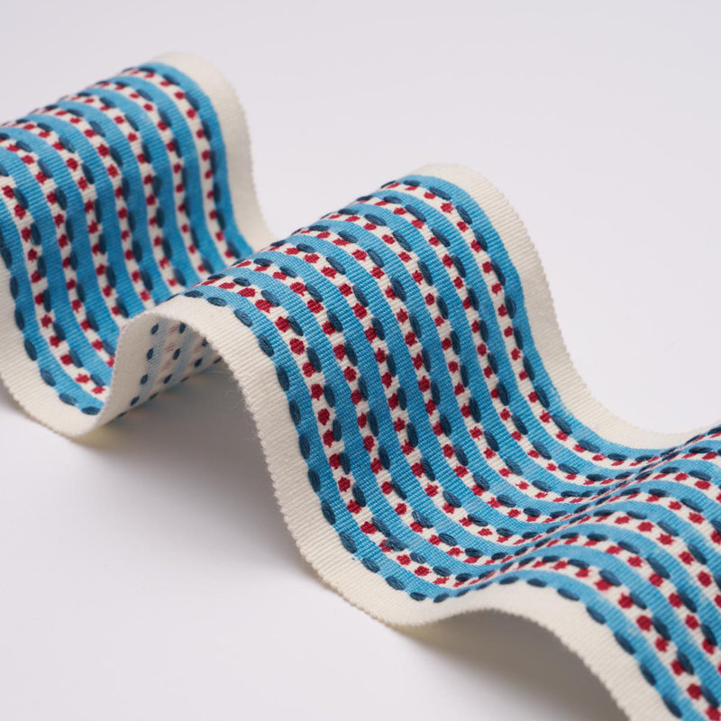 Garniture à main Schumacher X Molly Mahon, Bleu