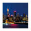City 2 - 3 Piece No Frame Painting on Glass
