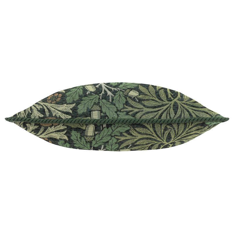 Acorn Multi Floral Square Cushion Cover, Green Floral, Down Blend