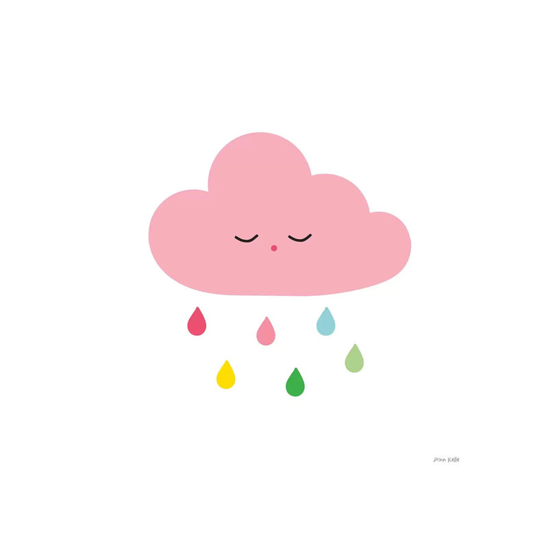 Sleepy Cloud Li - Wrapped Canvas Print, 30.48 cm H x 30.48 cm W