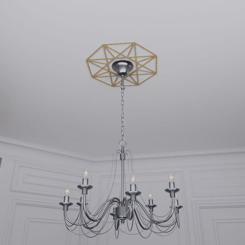Médaillon Guardian, Hickory, H 32 po x l 32 po x P 0,38 po