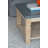 23.8x23.8x24" Side Table,Brown+Gray