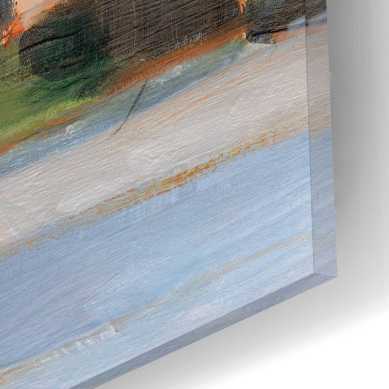 «European Farmhouse I» par Ethan Harper, art mural en verre acrylique, H 12 po x l 12 po x P 0,13 po