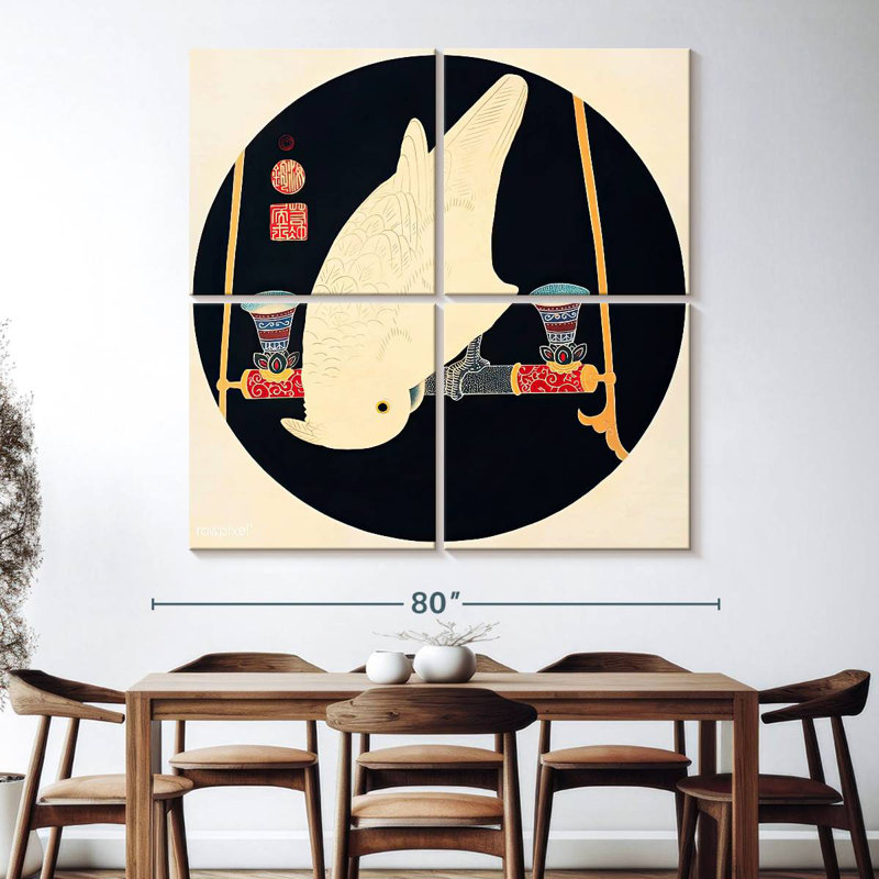 Brampt A White Macaw, 74'' H x 74'' W