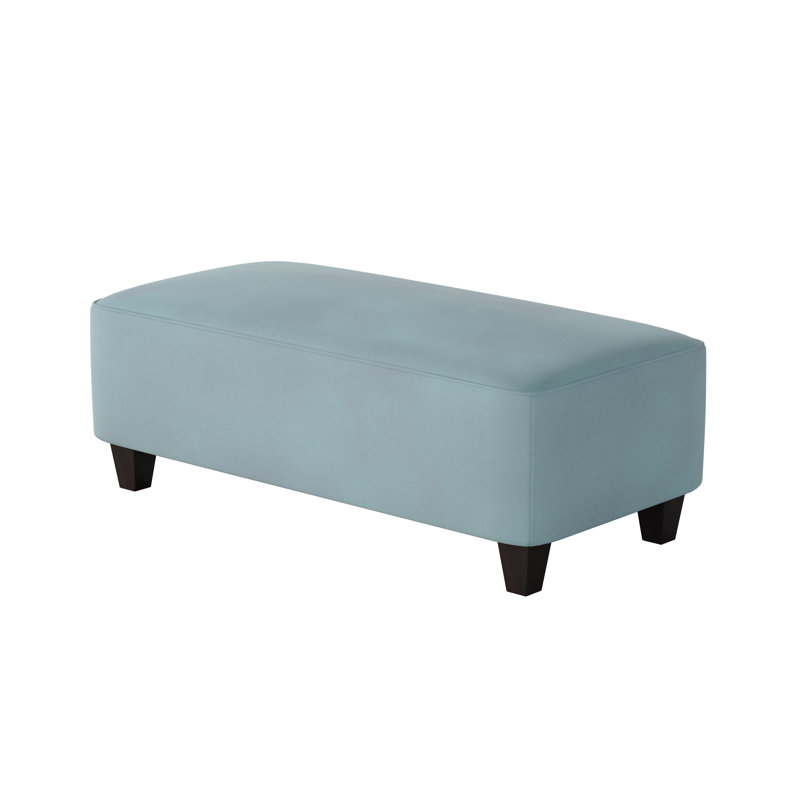 Nicolle Darla Ocean Cocktail Ottoman, Bella Skylight Polyester