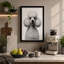 Groomed Poodle Portrait Modern - Wrapped Canvas-691015173-691015170