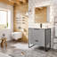 Meuble-lavabo 24 po Gritton avec pieds métalliques noirs-1077373468