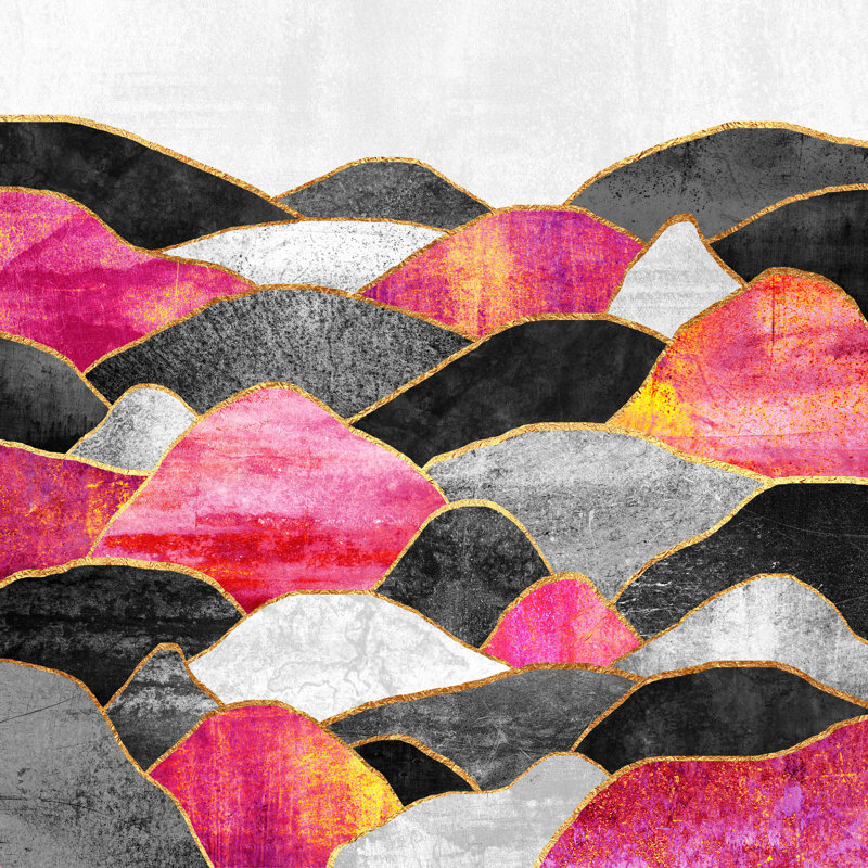 " Pink Hills " by Elisabeth Fredriksson, 36" H x 36" W  