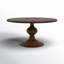 Magnolia Round Solid Wood Dining Table-1897572562-1926609743