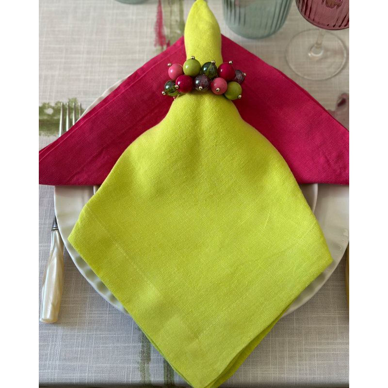 Riviera Linen Square Napkin, Off White