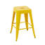 Tabouret à hauteur de comptoir 24 po, ensemble de 4 tabourets de bar en métal sans dossier, empilable, amovible et facile à assembler, pour économiser de l'espace pour un îlot de cuisine / bar / café / salle à manger-1079804226-1079804286-1079804279