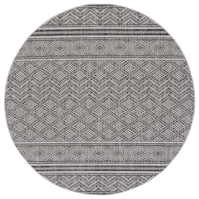 Adriann Performance Southwestern Indoor/Outdoor Area Rug, Round 4'