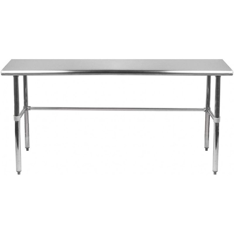 Stainless Steel Open Base Work Table, 35" H x 60" L x 24" W