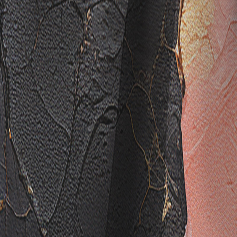 Bellard - Rideau abstrait à spirales - Rideau abstrait occultant en velours - 1 panneau, L 52 po x L 63 po