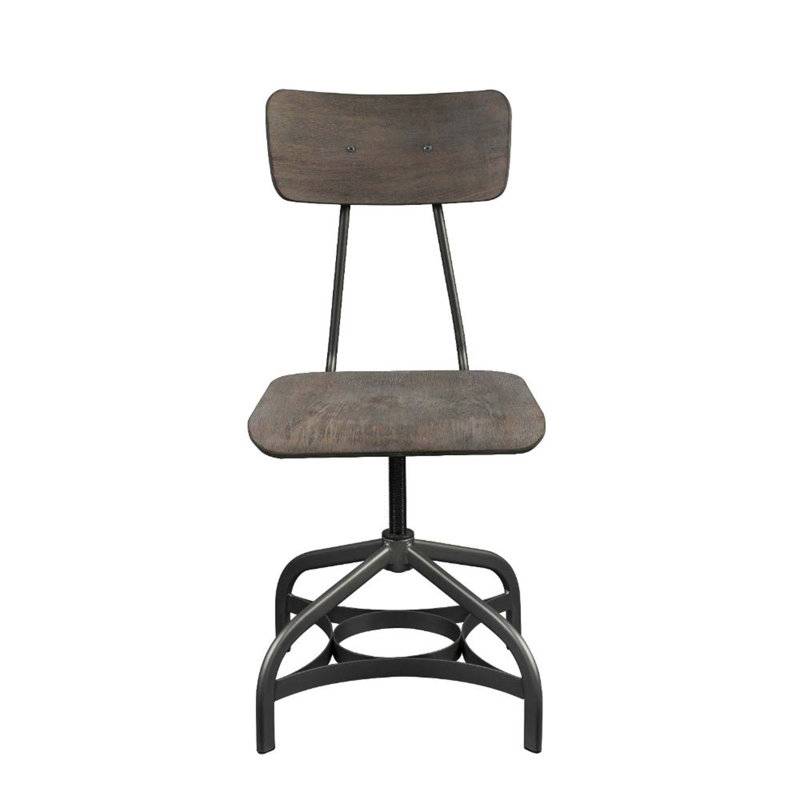 Jynell Gray Oak/Gray Side Chair, Open Backrest (2Pc)