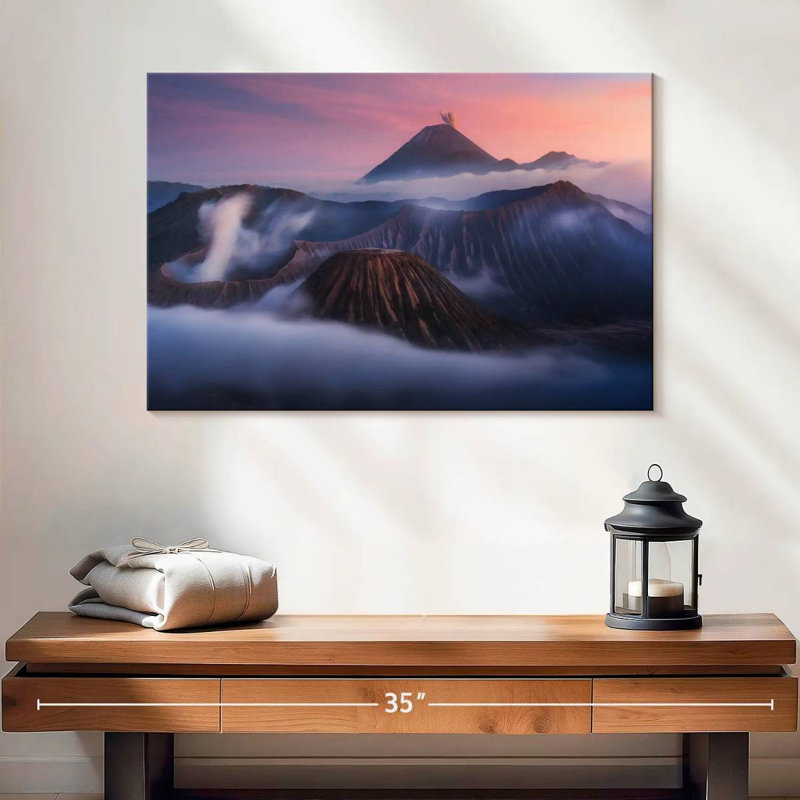 Volcans du parc Alvord Bromo, H 16 po x l 24 po