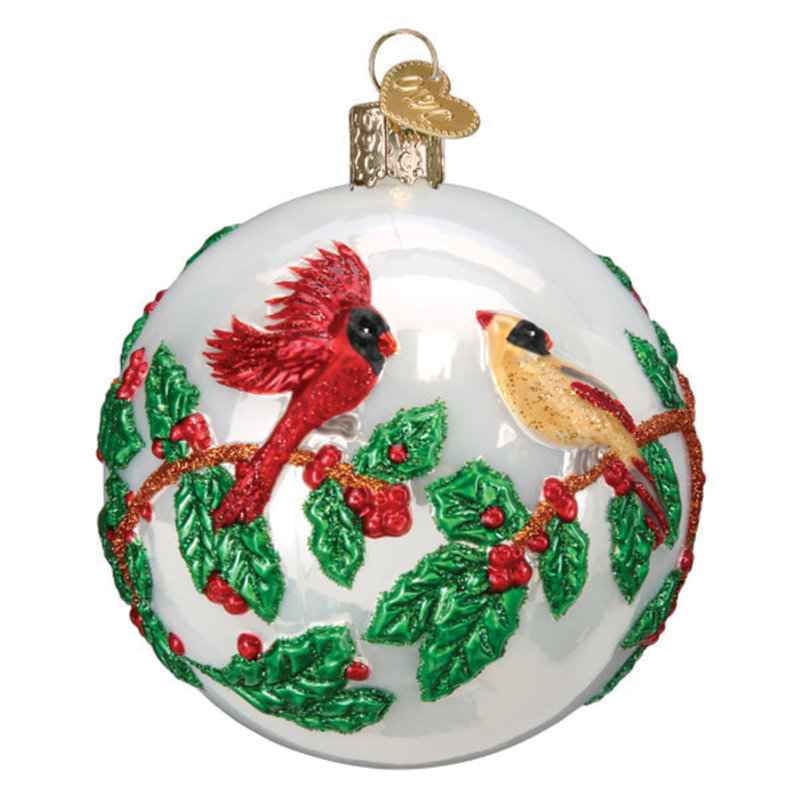 3.5'' Glass Birds Hanging Figurine Ornament