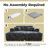Oversized Sectional Double Lounge Chaise With Cloud Plush Sofa Bed, No Assembly Required, Fluffy Modern Sleeper Loveseat Chair For Indoor Living Room Bedroom Reading, Movie  /Play Room-1777788693